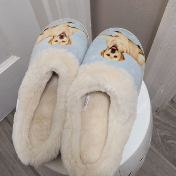 Snuggs Memory Foam Labrador Non Slip Slippers Size 8M🌴 - Picture 2 of 7